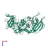 Tyrosine-protein phosphatase non-receptor type 11 in PDB entry 5xzr, assembly 1, top view.