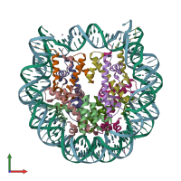 PDB entry 5y0c coloured by chain, front view.