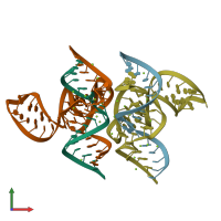 PDB entry 5y85 coloured by chain, front view.