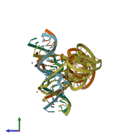 PDB entry 5y87 coloured by chain, side view.