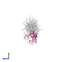 Tubulin tyrosine ligase in PDB entry 5yls, assembly 1, side view.