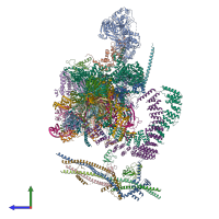 PDB entry 5ylz coloured by chain, side view.