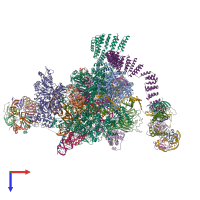 PDB entry 5ylz coloured by chain, top view.