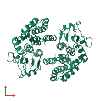 Glutathione S-transferase omega-1 in PDB entry 5yvn, assembly 1, front view.