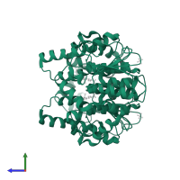 Glutathione S-transferase omega-1 in PDB entry 5yvn, assembly 1, side view.