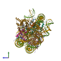 PDB entry 5z3o coloured by chain, side view.