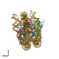 PDB entry 5z3v coloured by chain, side view.