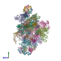 PDB entry 5z56 coloured by chain, side view.