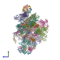 PDB entry 5z57 coloured by chain, side view.