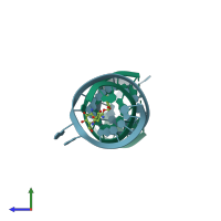 PDB entry 5z71 coloured by chain, side view.