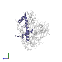 Histone H3 in PDB entry 5zbb, assembly 1, side view.