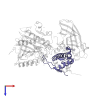 Histone H3 in PDB entry 5zbb, assembly 1, top view.