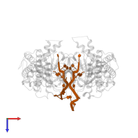 DNA (5'-D(P*TP*CP*TP*(6MA)P*TP*AP*TP*CP*G)-3') in PDB entry 5zmd, assembly 2, top view.