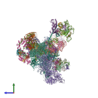 PDB entry 5zwo coloured by chain, side view.