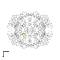 MAGNESIUM ION in PDB entry 5zyd, assembly 1, top view.