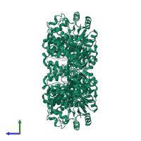 4-hydroxymandelate oxidase in PDB entry 6a24, assembly 1, side view.