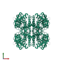 L-prolyl-[peptidyl-carrier protein] dehydrogenase in PDB entry 6af6, assembly 1, front view.