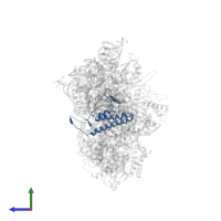Ribonuclease P protein subunit RPR2 in PDB entry 6agb, assembly 1, side view.