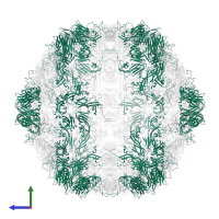 VP1 in PDB entry 6aku, assembly 1, side view.