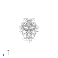 CHLORIDE ION in PDB entry 6arx, assembly 1, side view.
