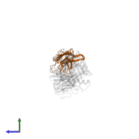 T cell receptor alpha variable 4 in PDB entry 6avg, assembly 1, side view.