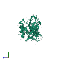 Histone-lysine N-methyltransferase SETDB1 in PDB entry 6bhh, assembly 1, side view.