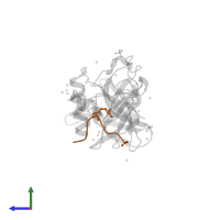 Histone H3.1 in PDB entry 6bhh, assembly 1, side view.