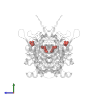 Modified residue SCY in PDB entry 6bn2, assembly 1, side view.