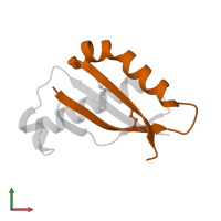 Mucin-1 subunit beta in PDB entry 6bsb, assembly 1, front view.