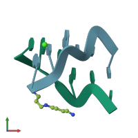 PDB entry 6bst coloured by chain, front view.