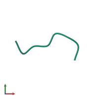 PDB entry 6bxv coloured by chain, front view.