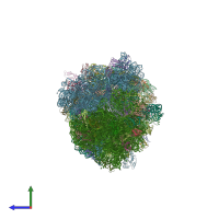 PDB entry 6bz7 coloured by chain, side view.