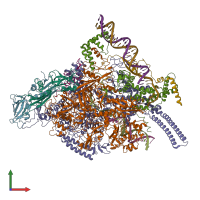 PDB entry 6c04 coloured by chain, front view.