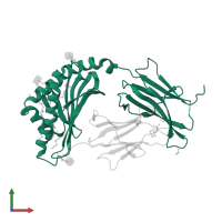 T-cell surface glycoprotein CD1c in PDB entry 6c15, assembly 1, front view.