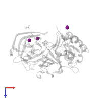 IODIDE ION in PDB entry 6c2i, assembly 1, top view.