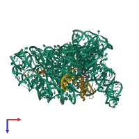 PDB entry 6c4h coloured by chain, top view.