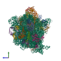 PDB entry 6c4i coloured by chain, side view.
