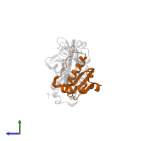 Elongin-C in PDB entry 6c5x, assembly 1, side view.