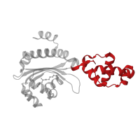 The deposited structure of PDB entry 6cc0 contains 2 copies of CATH domain 1.10.10.10 (Arc Repressor Mutant, subunit A) in HTH luxR-type domain-containing protein. Showing 1 copy in chain A.