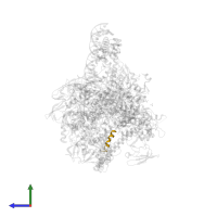 Unknown Peptide in PDB entry 6ccv, assembly 1, side view.