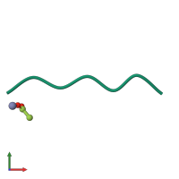 PDB entry 6clf coloured by chain, front view.