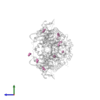 1,2-ETHANEDIOL in PDB entry 6cst, assembly 1, side view.