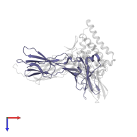 Interleukin-20 receptor subunit beta in PDB entry 6df3, assembly 1, top view.