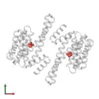 Modified residue SEP in PDB entry 6eih, assembly 1, front view.