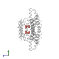 Modified residue SEP in PDB entry 6eih, assembly 1, side view.