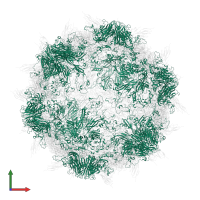 VP1 in PDB entry 6eit, assembly 1, front view.