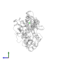CHLORIDE ION in PDB entry 6emh, assembly 1, side view.
