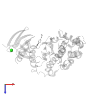 CHLORIDE ION in PDB entry 6emh, assembly 1, top view.