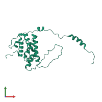 PC4 and SFRS1-interacting protein in PDB entry 6emr, assembly 1, front view.