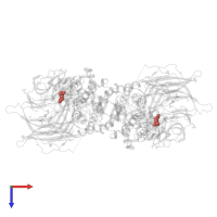 Modified residue CME in PDB entry 6eop, assembly 1, top view.